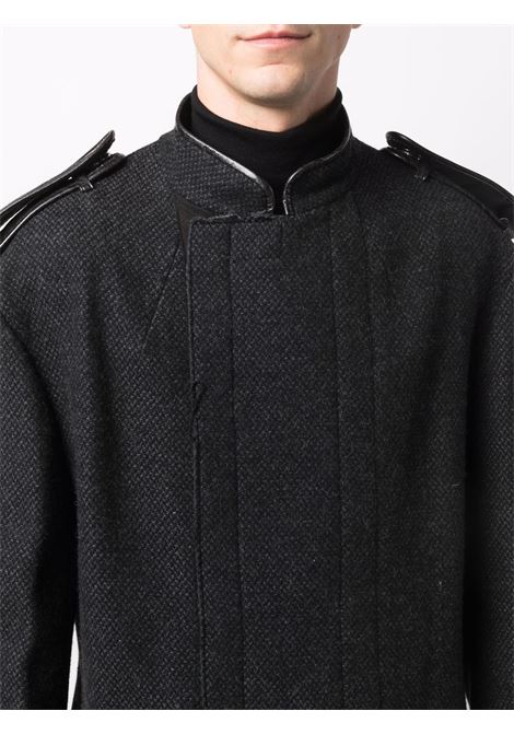 cappotto lungo con collo alla coreana YOHJI YAMAMOTO pour homme | Cappotto | HX-C18-1111